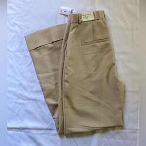 Abercrombie & Fitch Beige Wide Leg Pants